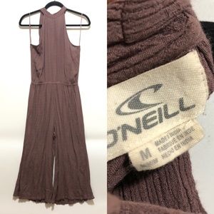 O’Neill Mauve Purple Jumpsuit Open Back Size M